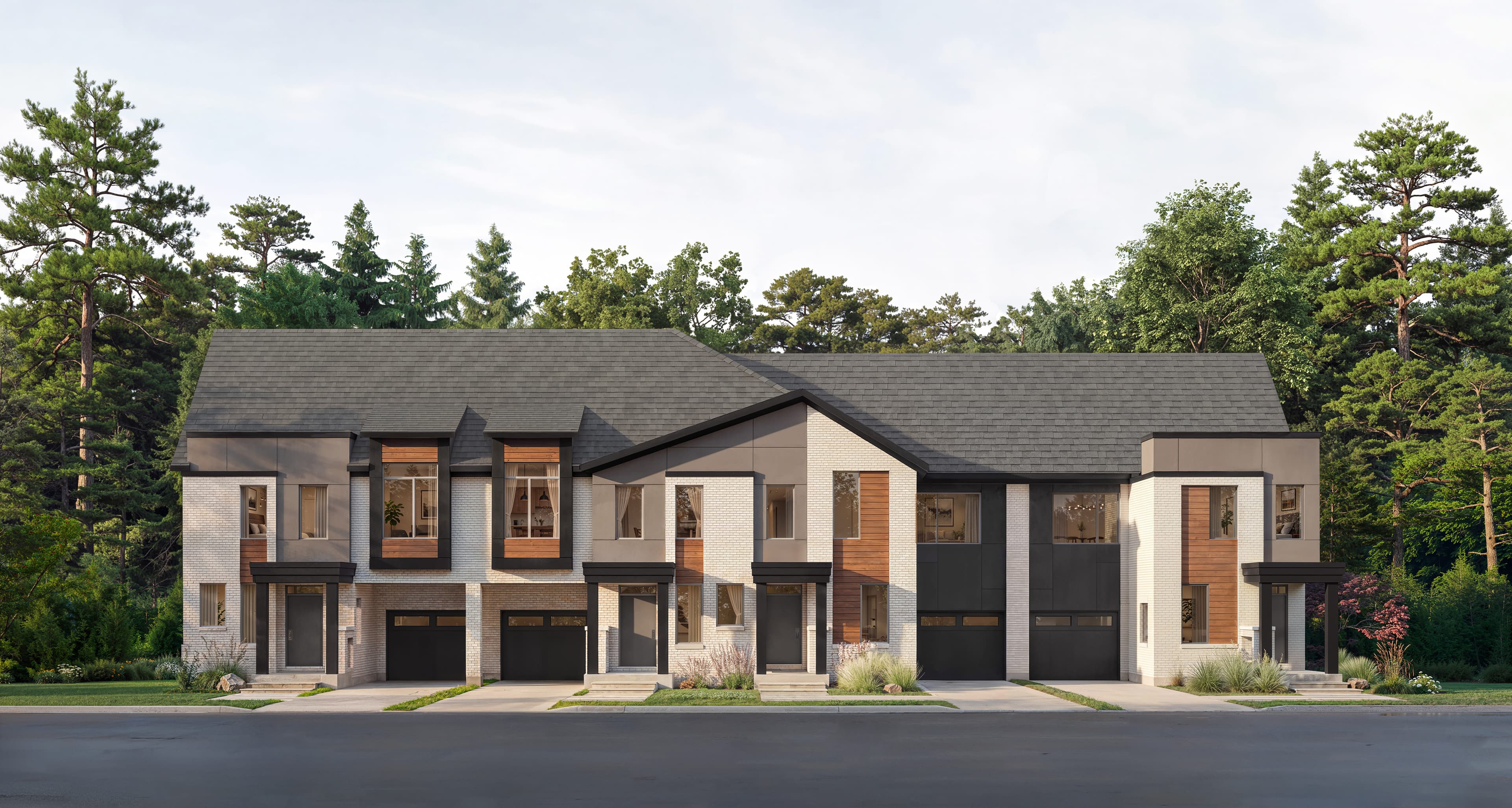 Five Oaks 24′ Collection Elevation B, artist's rendering